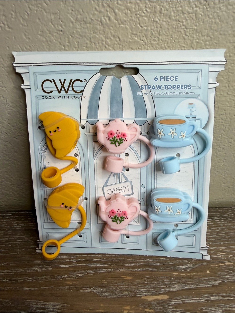 CWC Tea Set Straw Toppers Set